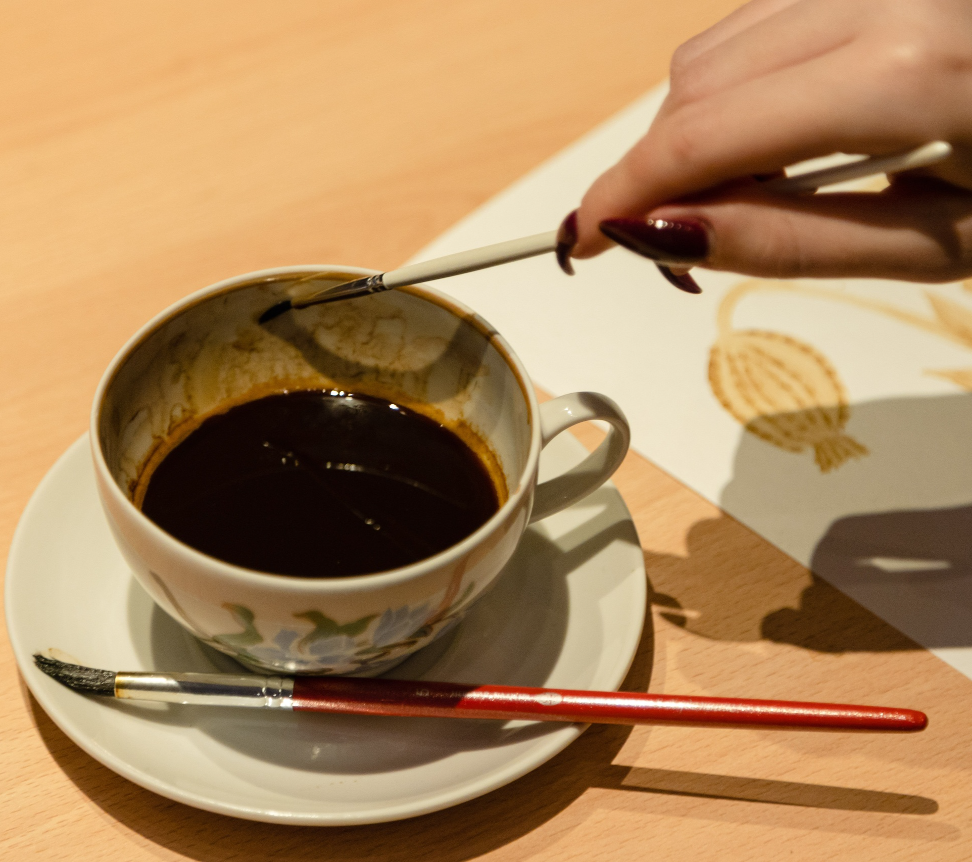 Мастер-класс по рисунку кофе