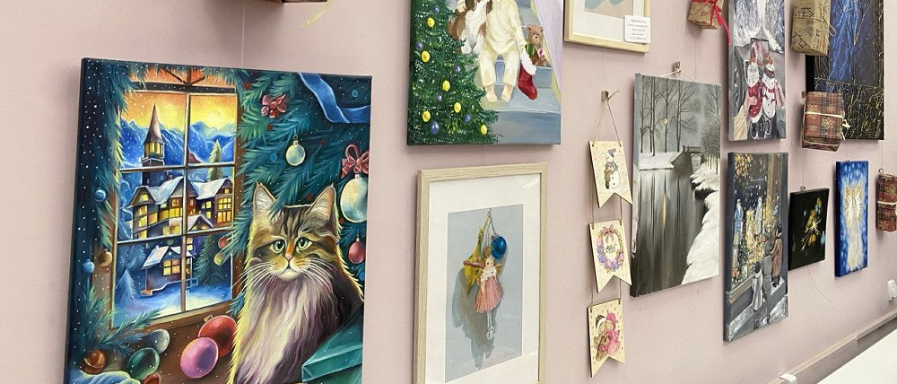 Публичка приглашает на вернисаж «В мире новогодних мыслей»