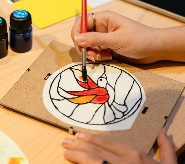 Мастер-класс по витражной росписи