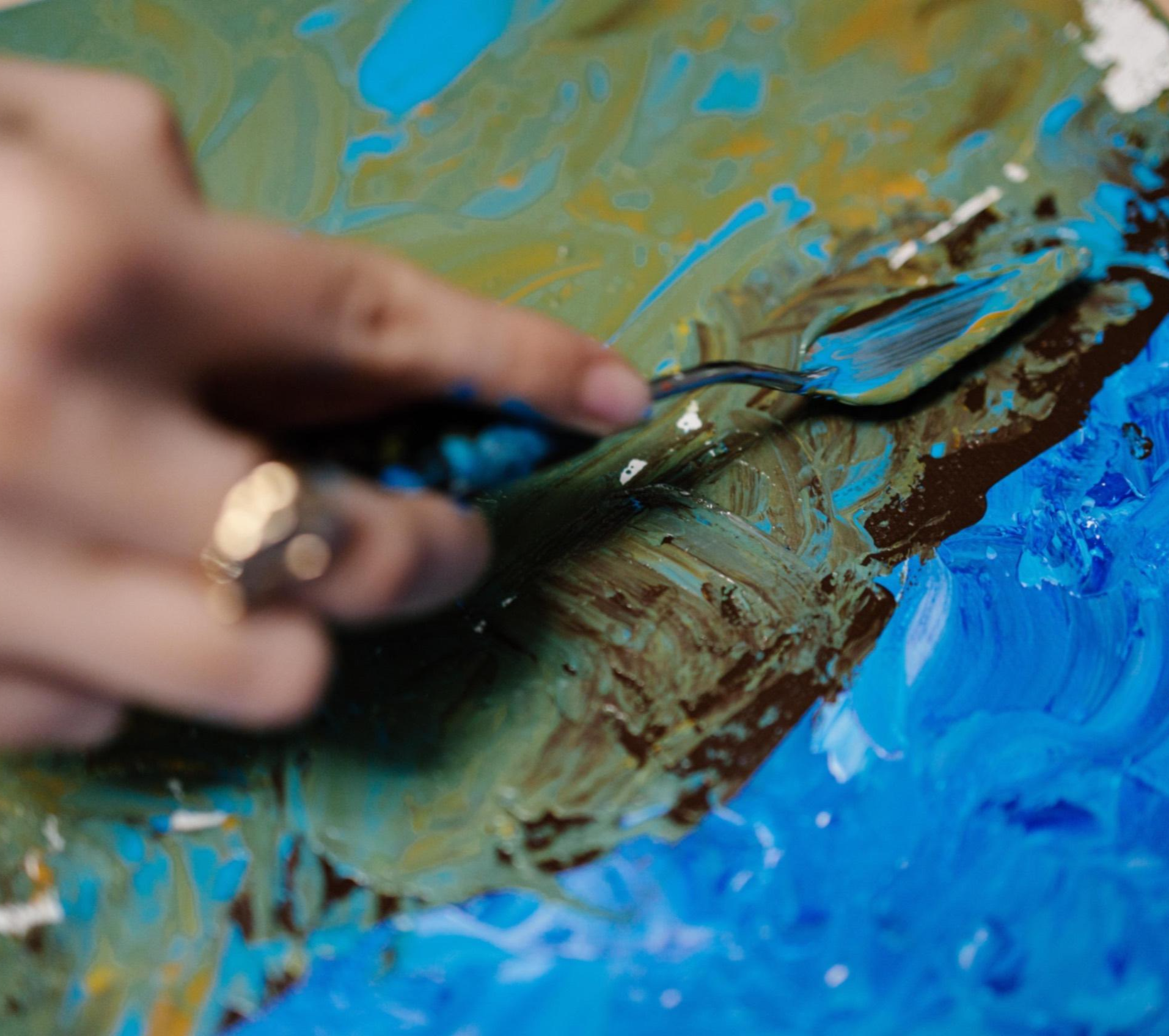 Мастер-класс по фактурной живописи на холсте