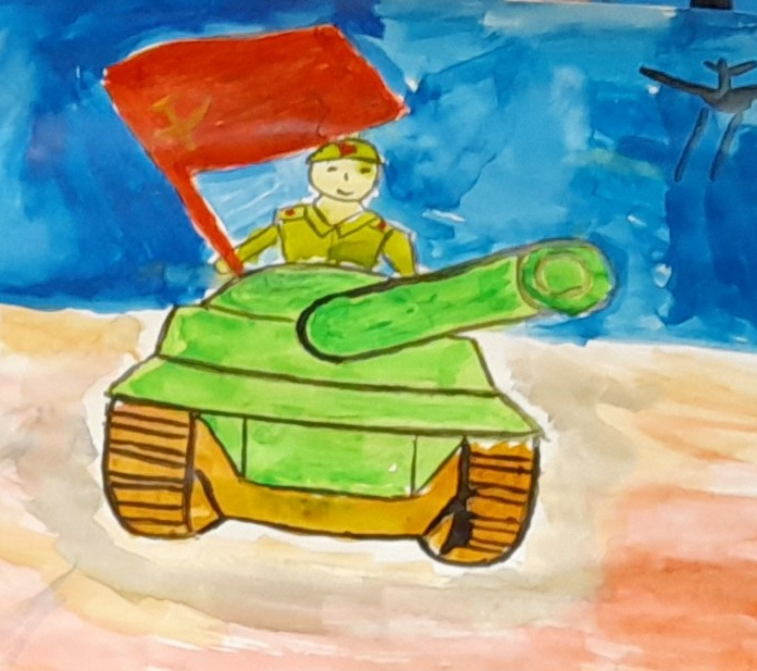 Выставка работ ИЗО-студии «Семицветик», посвящённая Дню защитника Отечества 