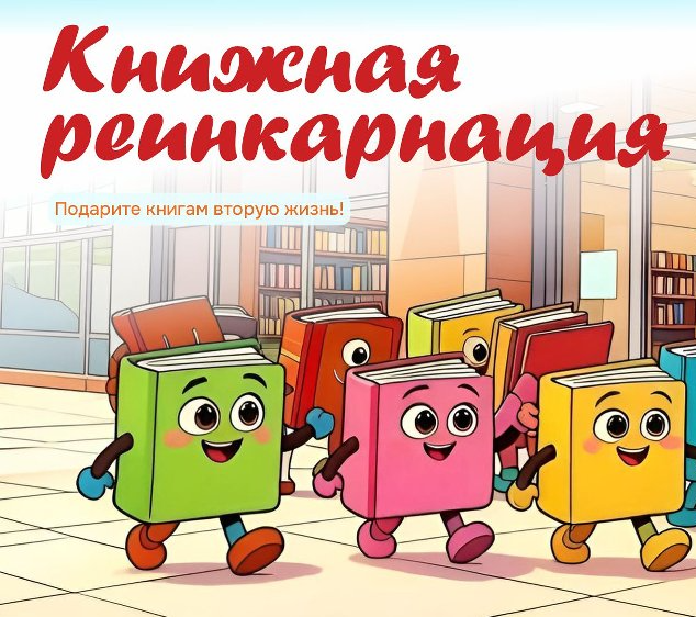 Библиотека «МОСТ» запускает «Книжную реинкарнацию»